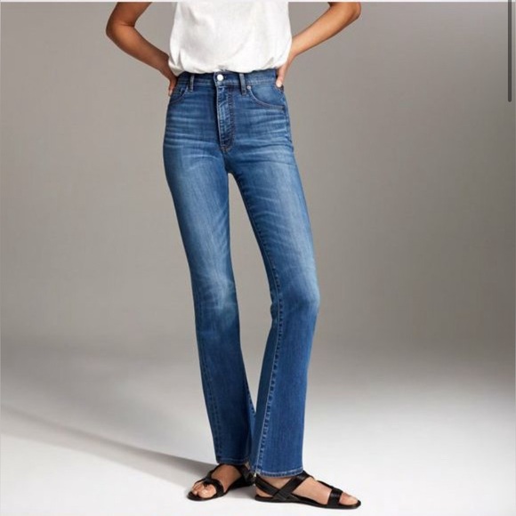 Aritzia | Denim Forum Jeans | The Jane | Mid Rise Boot Cut | Size 28 - Picture 1 of 5